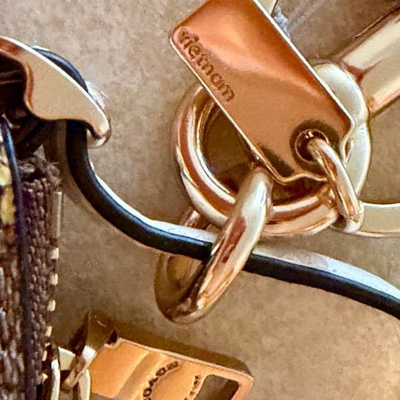 Coach Mini Bag Charm in signature canvas NWT - Picture 13 of 14